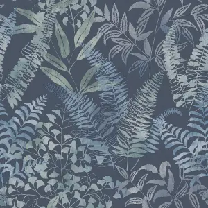 Superfresco Easy Blue Cyanotype Embossed Wallpaper