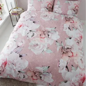 Pizano Cotton Blend, Polyester Floral Duvet Cover Set with Pillowcases Single - 1 Standard Pillowcase