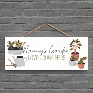 Garden Nannys Garden Love Grows Here Signs and Plaques