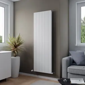 Agadon Madrid Aluminium Designer Radiator 1800 x 600 mm White - 5048 BTU - 10 Years Guarantee