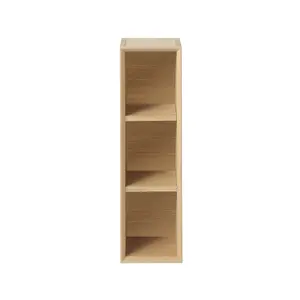 GoodHome Avela Matt Brown Oak effect Wall cabinet (W)1200mm (H)900mm