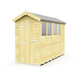 DIY Sheds 4x11 Apex Shed - Single Door With Windows