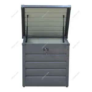 200L Metal Garden Storage Box Patio Box with Twist Grip Cylinder Lock, and Anthracite Finish