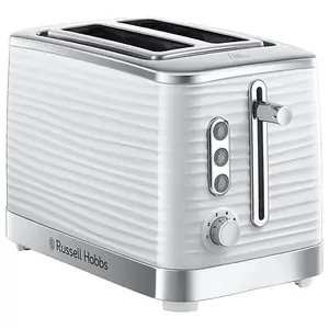 Russell Hobbs Inspire Kettle & 2 Sl Toaster Set White