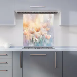 Ava Sterling: 00028 Premium Glass Kitchen Splashback W700mm x H750mm