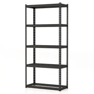 Costway 5-Tier Garage Storage Shelves Adjustable Heavy Duty Metal Storage Shelving Unit 40 x 91 x 183 cm