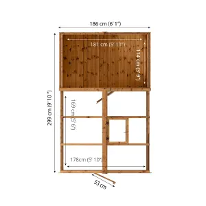 Mercia 10x6 Apex Greenhouse combi shed - Assembly required