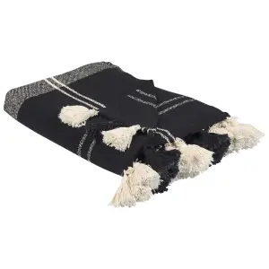 Blanket KULAC Cotton 130 x 170 cm Black