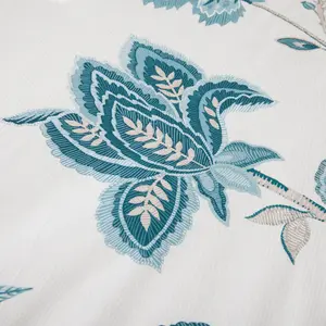 Polyester Floral Duvet Cover Set with Pillowcases Teal / Single Duvet Cover + 1 Standard Pillowcase