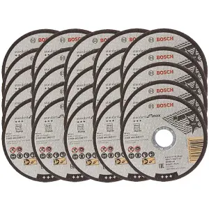 25x Bosch 115mm 1mm Thin Slit Cutting Discs Blades Inox Rapido 4.5" 2608603169