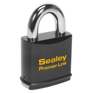 Sealey Steel Body Padlock With Two Keys Heavy Duty Anti-Drill 70mm PL504