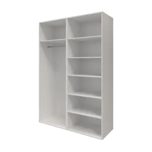 GoodHome Atomia Anthracite & white Particle board Wardrobe (H)2250mm (W)1500mm (D)655mm