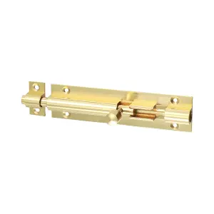 Dart Straight Barrel Bolt (4 Inch) - Polished Brass