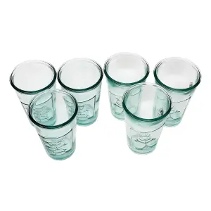 Recycled Glass Creative Entertaining Kitchen Dining Set of 6 Boy & Girl Tumblers 300ml