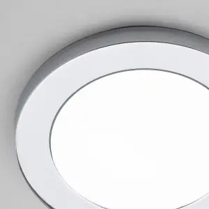 Litecraft Chrome Magnetic Bezel For 12W Darly Bathroom Flush Ceiling Light