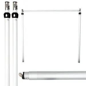 8ft x 14ft Pipe and Drape Photography Backdrop Stand Upright & Crossbar for Stage Decor, 4x4m