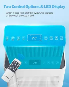 Portable Air Conditioner Unit 9000 BTU 4-in-1 Dehumidifier Cooling Fan 2 Speeds