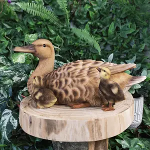 Vivid Arts Mother Duck and Ducklings Garden Ornament