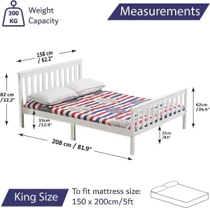 Solid Wooden Bed Frame Small Double With Pocket Sprung Memory Foam Mattress Hybrid