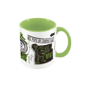 Monsters University Mike Mug White/Green/Black (One Size)