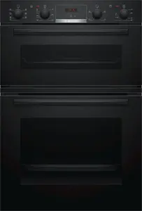 Bosch MBS533BB0B Series 4 Electric Built-In Double Oven - Black