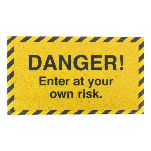 Danger Enter At Your Own Risk Doormat (70 x 40cm)