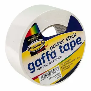 Prosolve White Gaffa Tape 50mm x 50Mtr Water Resistant