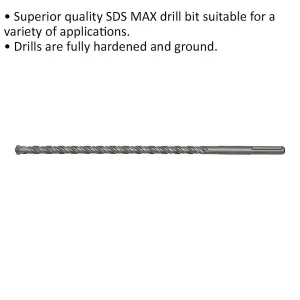 High-Quality 19 x S40mm SDS Max Drill Bit for Masonry Applications