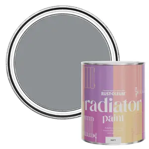 Rust-Oleum Slate Matt Radiator Paint 750ml