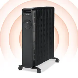 Igenix IG2626BL, Digital Oil Filled Radiator Heater, 2.5kW/2500 W, Black