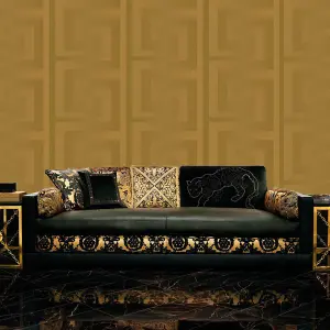 Versace Greek Key Wallpaper 10m x 70cm - Gold 93523-2