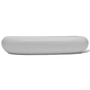 Belfry Bathroom 250mm L Ceramic Oval Countertop Basin Sink White