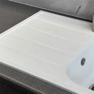 Liquida DK5WH 1.0 Bowl Compact SMC Inset Reversible White Kitchen Sink