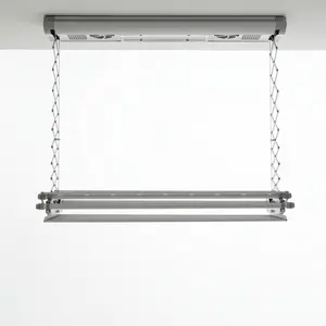 Steel Foldable Wall-Mounted Drying Rack 130cm H x 38cm W x 17cm D