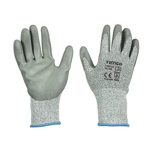 Timco - Medium Cut Gloves - PU Coated HPPE Fibre with Glass Fibre (Size X Large - 1 Each)