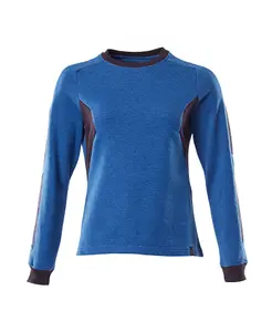 Mascot Accelerate Ladies Fit Sweatshirt (Azure Blue/Dark Navy)  (Medium)