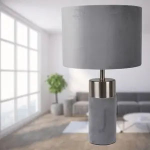 Raubsville 32Cm Table Lamp (Set of 2) Grey / Grey