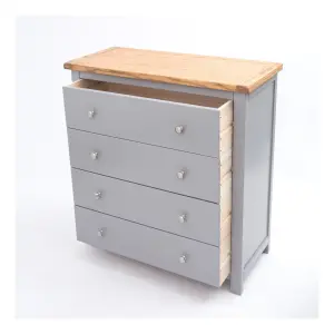 Mirano 4 Drawer Chest of Drawers Chrome Knob