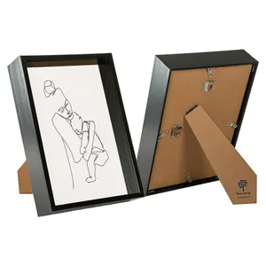 Nicola Spring - Deep Box Photo Frames - A4 (8 x 12") - Pack of 2