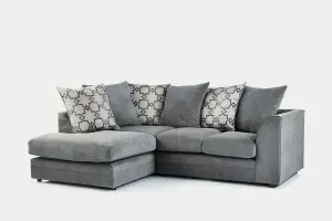 Furniture Stop - Becky Lounger Fabric Corner Sofa