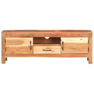 Berkfield TV Cabinet 116x30x40 cm Solid Acacia Wood