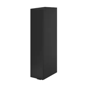 GoodHome Imandra Matt Black Single Deep Wall cabinet (W)200mm (H)900mm