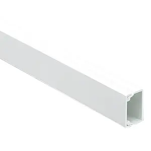 MK White Square Mini trunking (D)25mm