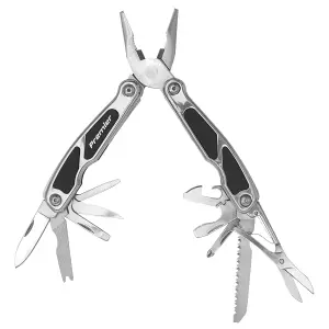 Sealey Multi Tool 15 Function Pliers Wire Cutters Scissors Wood Saw File PK36