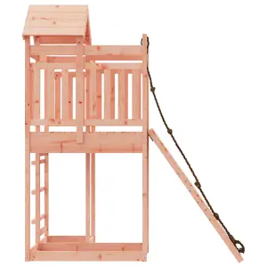 Berkfield Playhouse with Climbing Wall Solid Wood Douglas