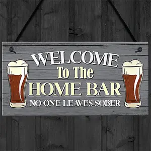 Red Ocean Funny HOME BAR Signs And Plaques Novelty Bar Sign Garden Sign Home Decor Man Cave Plaque Gift