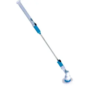 Power Spin Scrubber - 275RPM Cordless Lightweight Electric Bathroom Kitchen Cleaning Brush with 3 Heads & Extension Pole