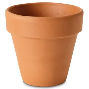 Verve Laleh Terracotta Plant pot (Dia) 11.2cm, (H)10cm, 1L