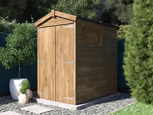 Dunster House Garden Shed 1.2m x 1.8m Heavy Duty Wooden Outdoor Storage Overlord Apex