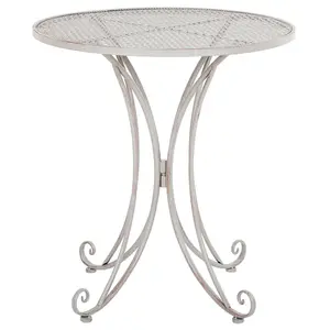 Garden Table Metal Grey CILENTO